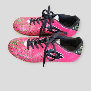 Lotto Campione Soccer Cleats Sports Shoes PInk and Neon   Kids Size 4